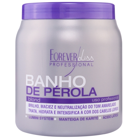 Mascara Forever Liss Banho de Pérola Loiro Brilhante - 250g - Magia  Cosméticos - Maquiagens, Perfumes, Shampoos, Tinturas, Equipamentos e muito  mais!