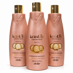 Kit Cauterizacao Keralife Life Hair 3x500ml