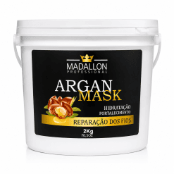 Mascara Tratamento Argan Madallon 2Kg (Balde) - EFEITO TEIA