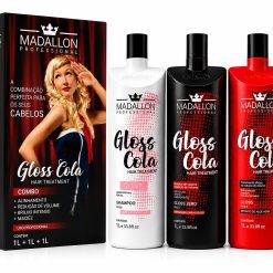 Combo Escovas Progressivas Gloss-Cola Zero e Classic Madallon 1Litro