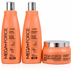 Kit Manutenção Fortificante Capilar Mega Force Life Hair 500ml
